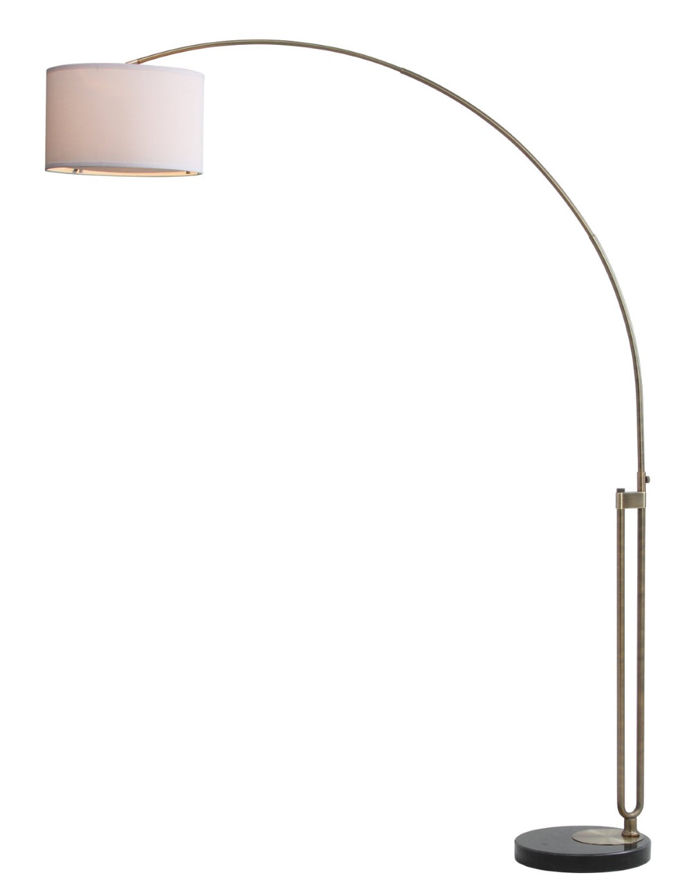 Safavieh POLARIS Arc Floor Lamp in Chrome – Sleek Design, Marble Base & Adjustable Light for Modern Spaces LIT4349A