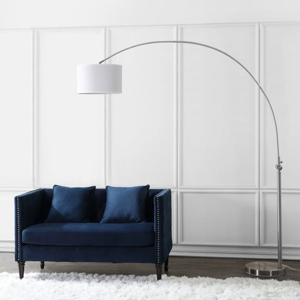 Safavieh ASCELLA, 86-Inch Matte Black Iron Arc Floor Lamp – Modern Elegance for Stylish Living Spaces LIT4351A