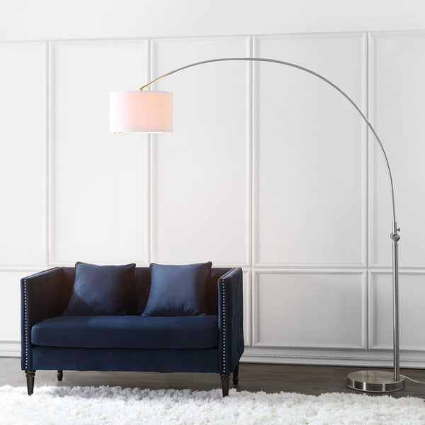 Safavieh ASCELLA, 86-Inch Matte Black Iron Arc Floor Lamp – Modern Elegance for Stylish Living Spaces LIT4351A