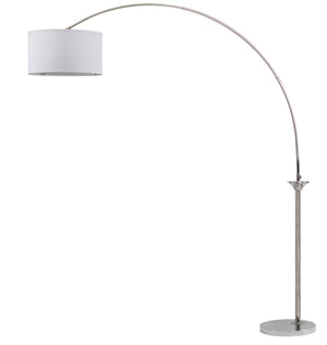 Safavieh MIRA, 84-Inch Nickel Iron Arc Floor Lamp - Modern Ambiance for Living Spaces & Reading Nooks LIT4352A