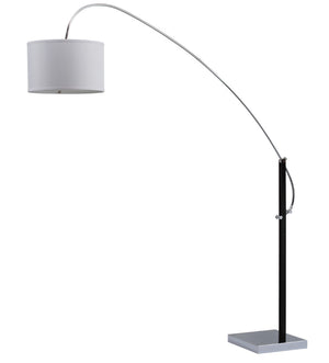 Safavieh LYRA, Extendable Chrome Arc Floor Lamp - Modern Iron Design for Versatile Illumination & Style LIT4353A