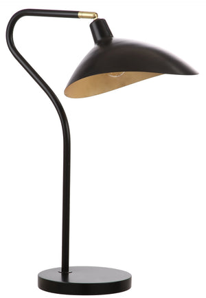 Safavieh GISELLE Table Lamp - Elegant Adjustable Design for Modern Interiors with Warm Ambient Illumination Black / Gold LIT4360B