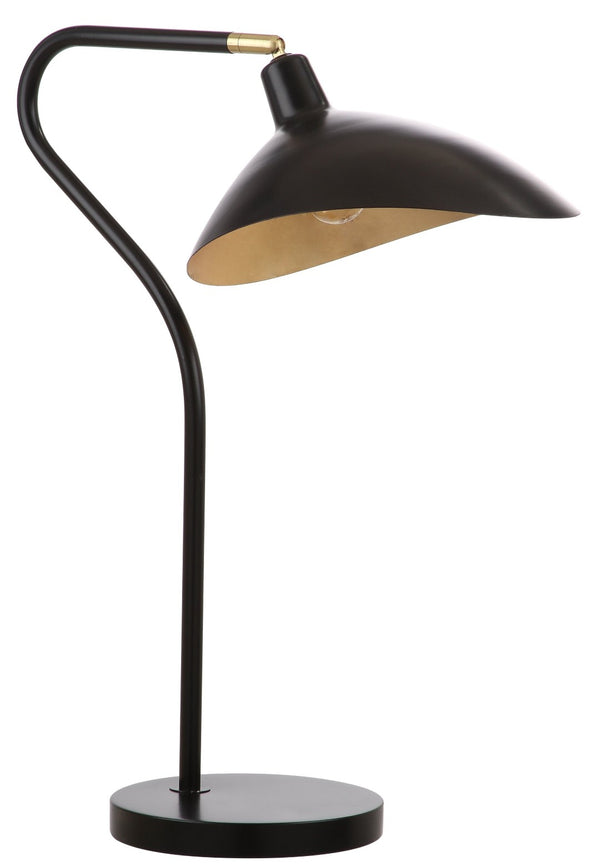 Safavieh GISELLE Table Lamp - Elegant Adjustable Design for Modern Interiors with Warm Ambient Illumination Black / Gold LIT4360B