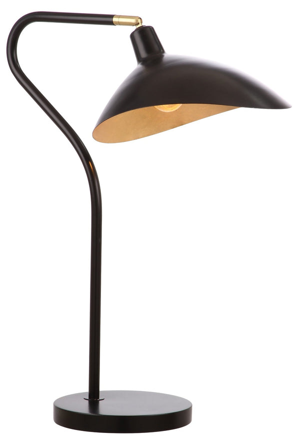 Safavieh GISELLE Table Lamp - Elegant Adjustable Design for Modern Interiors with Warm Ambient Illumination Black / Gold LIT4360B