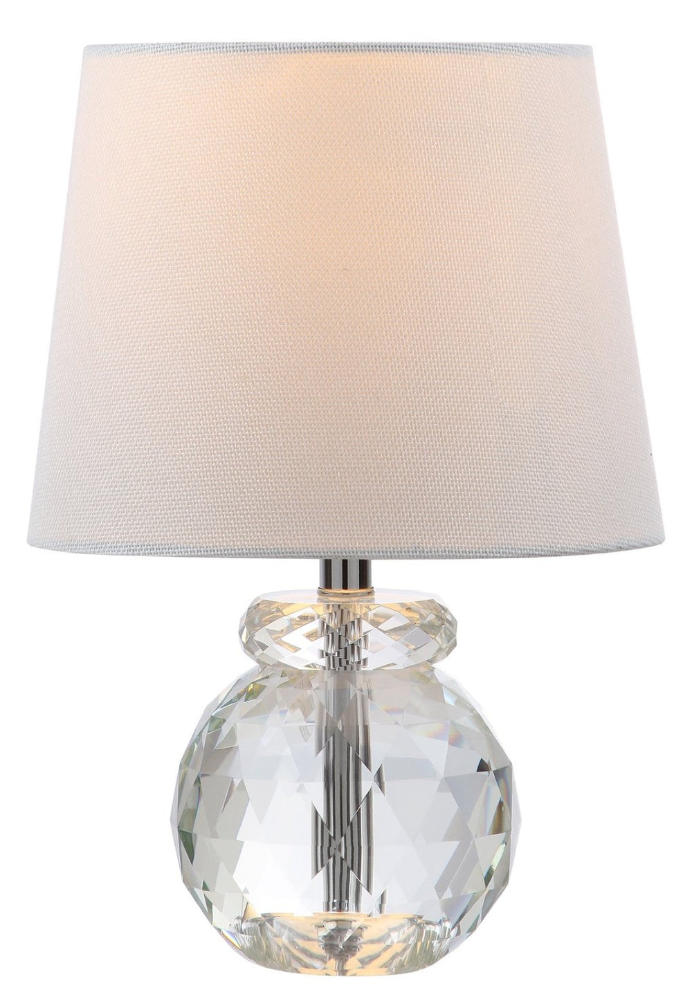 Safavieh EUNICE Table Lamp - Elegant Clear Crystal Base & Off-White Shade for Timeless Home Decor Style LIT4367A