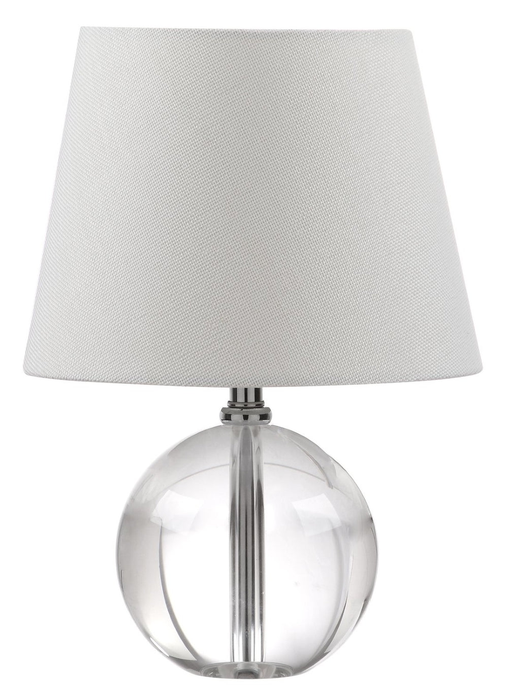 Safavieh MABLE Table Lamp - Clear Crystal Base with Off-White Shade for Elegant Ambient Lighting in Any Space LIT4368A