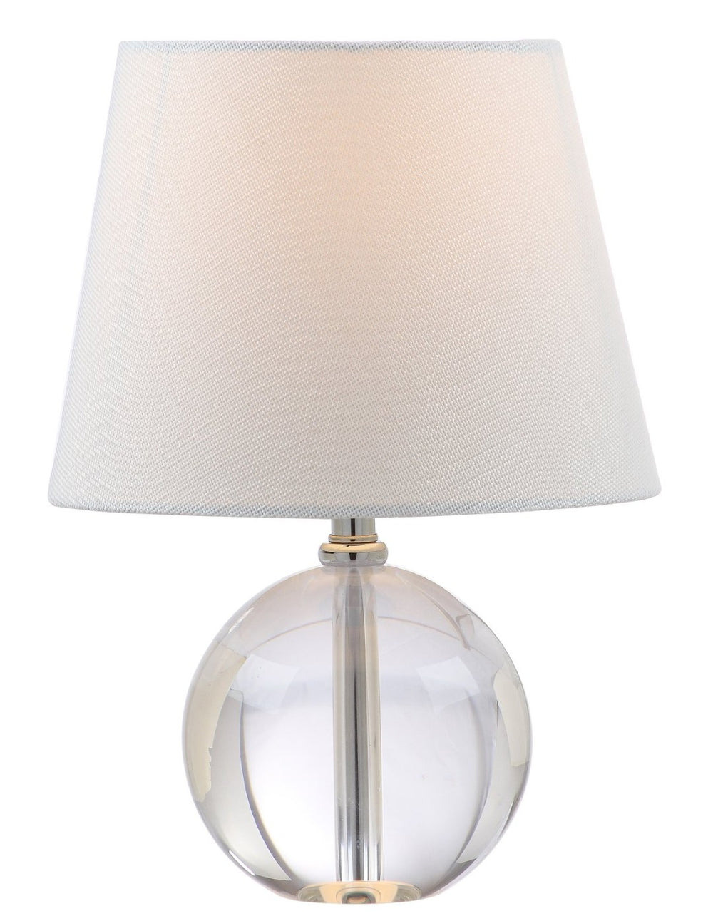 Safavieh MABLE Table Lamp - Clear Crystal Base with Off-White Shade for Elegant Ambient Lighting in Any Space LIT4368A