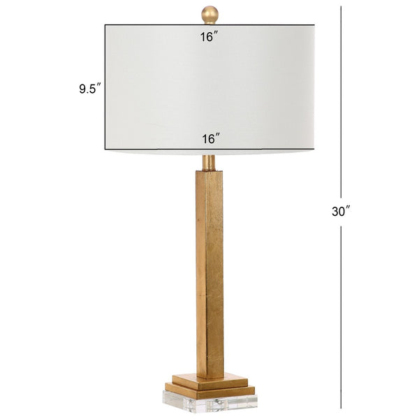Safavieh PERRI Table Lamp - Elegant Gold Finish with Off-White Shade, Perfect for Any Home Decor Style LIT4378A-SET2