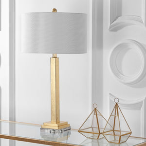 Safavieh PERRI Table Lamp - Elegant Gold Finish with Off-White Shade, Perfect for Any Home Decor Style LIT4378A-SET2