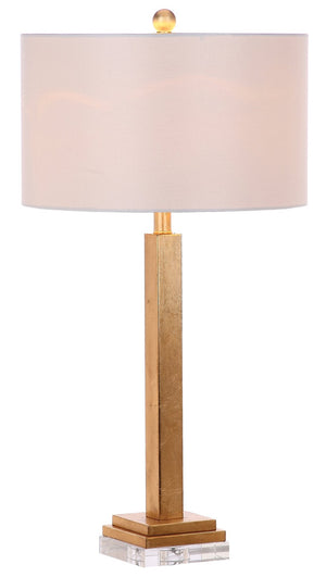 Safavieh PERRI Table Lamp - Elegant Gold Finish with Off-White Shade, Perfect for Any Home Decor Style LIT4378A-SET2