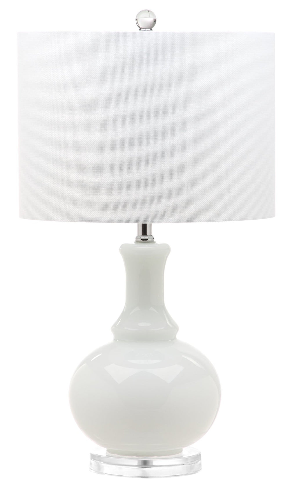Safavieh FRANNY Table Lamp - Elegant Off-White Glass Accent for Stylish Lighting in Any Room Decor LIT4394A-SET2