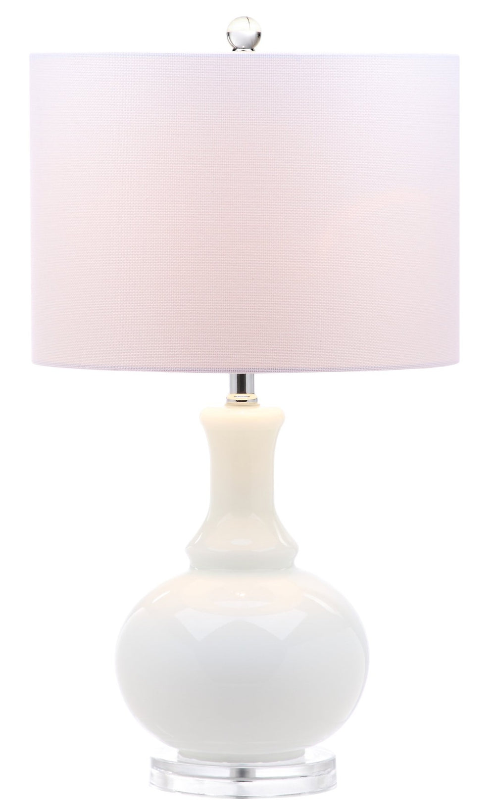 Safavieh FRANNY Table Lamp - Elegant Off-White Glass Accent for Stylish Lighting in Any Room Decor LIT4394A-SET2