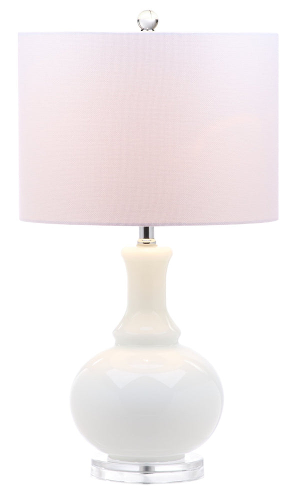 Safavieh FRANNY Table Lamp - Elegant Off-White Glass Accent for Stylish Lighting in Any Room Decor LIT4394A-SET2