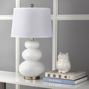 Safavieh RITA, Elegant 28.5-Inch Off White Polyresin Table Lamp Set of 2 for Home Décor & Ambient Lighting LIT4399A-SET2