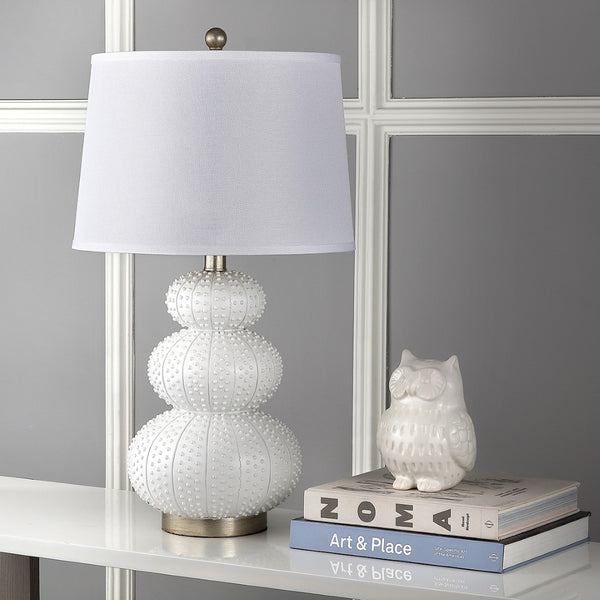 Safavieh RITA, Elegant 28.5-Inch Off White Polyresin Table Lamp Set of 2 for Home Décor & Ambient Lighting LIT4399A-SET2