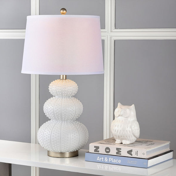 Safavieh RITA, Elegant 28.5-Inch Off White Polyresin Table Lamp Set of 2 for Home Décor & Ambient Lighting LIT4399A-SET2