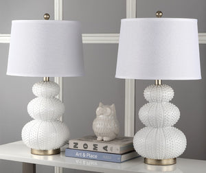 Safavieh RITA, Elegant 28.5-Inch Off White Polyresin Table Lamp Set of 2 for Home Décor & Ambient Lighting LIT4399A-SET2