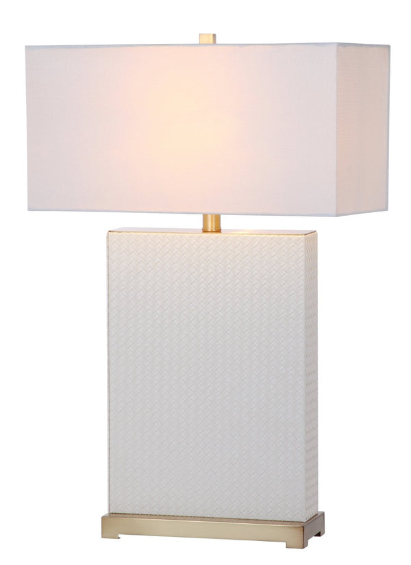Safavieh JOYCE Table Lamp – Elegant Modern Design with Soft Ambient Light for Stylish Home Decor Enhancement Cream Woven LIT4402L-SET2