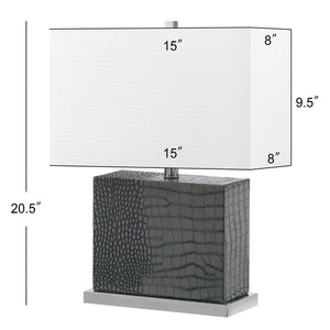 Safavieh DELIA Table Lamp - Contemporary Minimalist Design for Soft Ambient Lighting in Any Space Grey LIT4403A