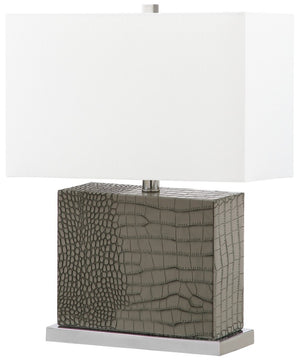 Safavieh DELIA Table Lamp - Contemporary Minimalist Design for Soft Ambient Lighting in Any Space Grey LIT4403A