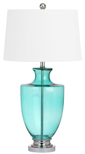 Safavieh DESIREE, Seafoam Glass Table Lamp Set of 2 - 30 Inch Modern Ambiance for Living Room & Bedroom LIT4407A-SET2