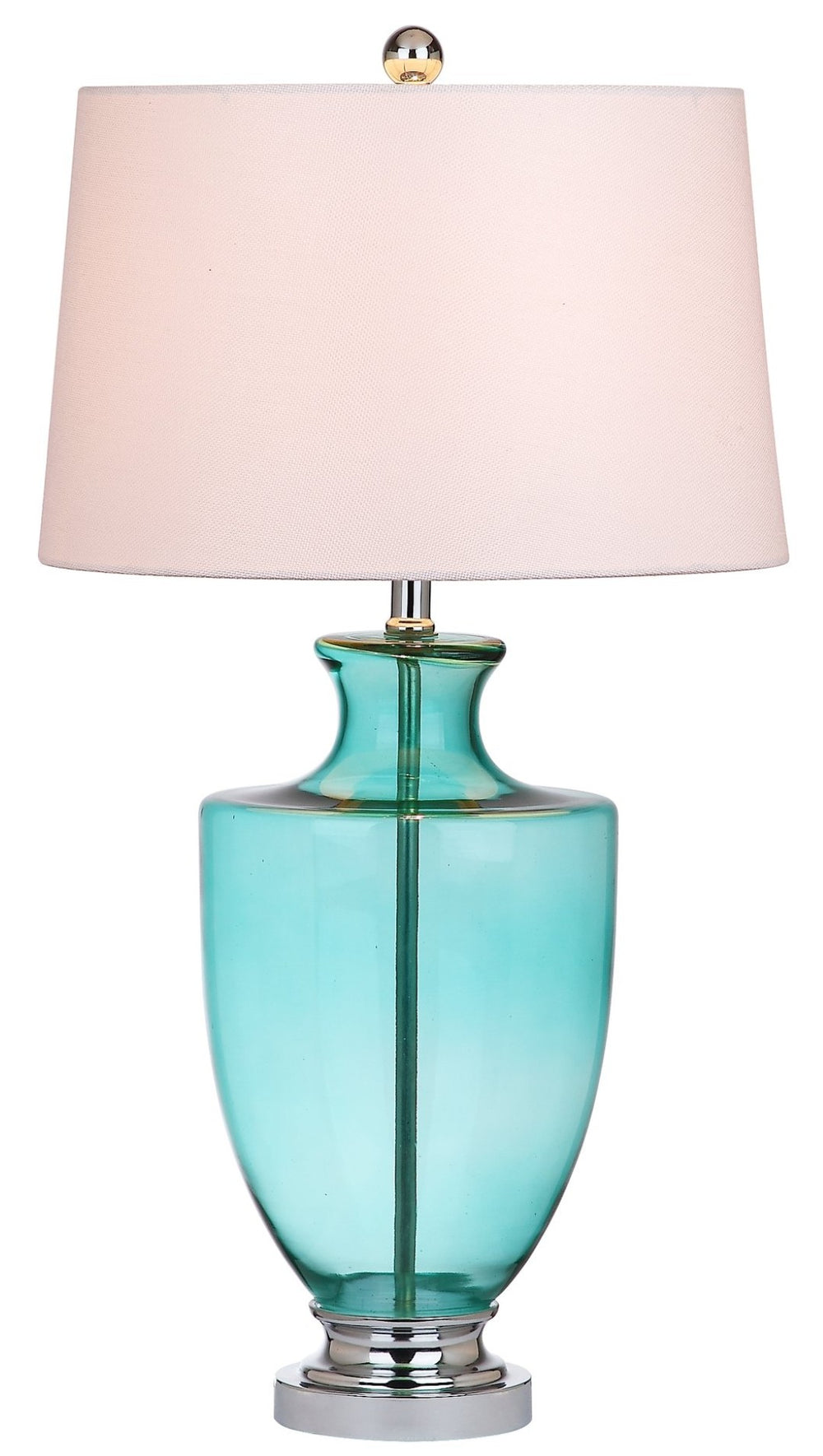 Safavieh DESIREE, Seafoam Glass Table Lamp Set of 2 - 30 Inch Modern Ambiance for Living Room & Bedroom LIT4407A-SET2