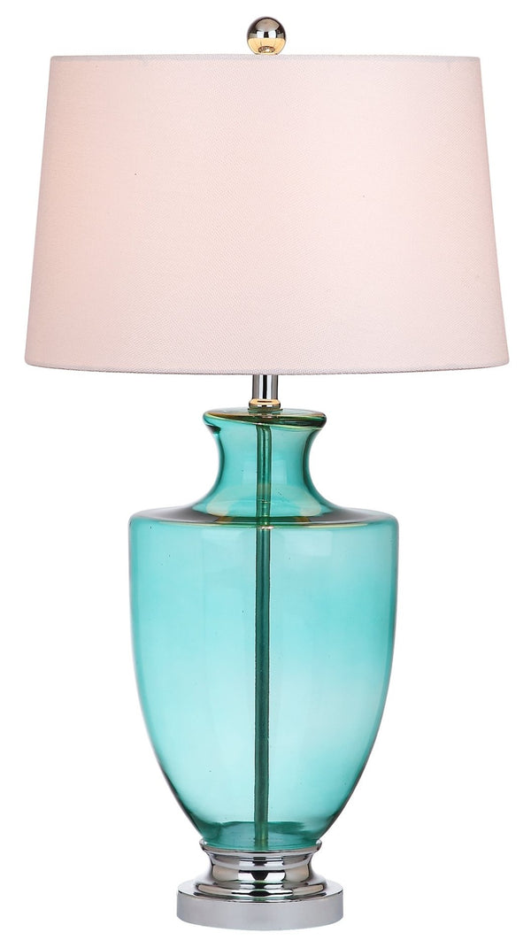 Safavieh DESIREE, Seafoam Glass Table Lamp Set of 2 - 30 Inch Modern Ambiance for Living Room & Bedroom LIT4407A-SET2