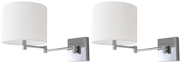 Safavieh LILLIAN Wall Sconce - Sculptural Iron Lighting for Elegant Ambiance in Any Room or Space Chrome LIT4408A-SET2