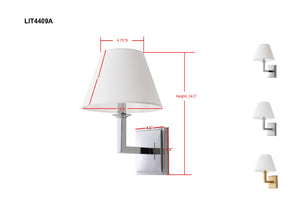 Safavieh PAULINE Wall Sconce - Modern Minimalist Lighting Fixture for Stylish Ambiance in Any Space Chrome LIT4409A-SET2
