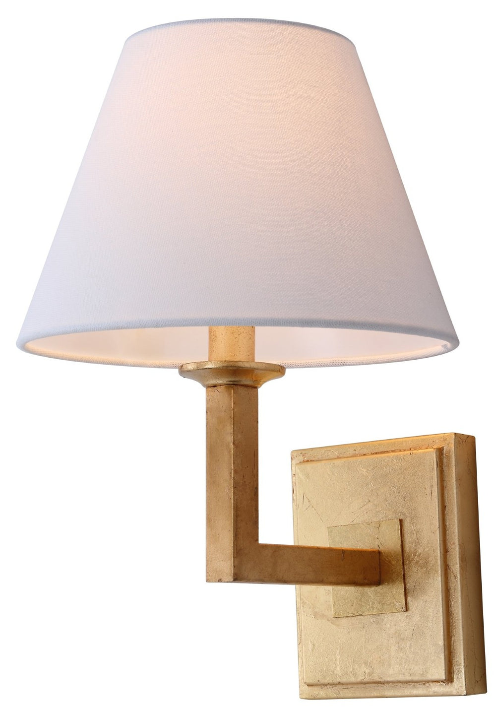 Safavieh PAULINE Wall Sconce - Modern Minimalist Lighting Fixture for Stylish Ambiance in Any Space Gold Leaf LIT4409C-SET2
