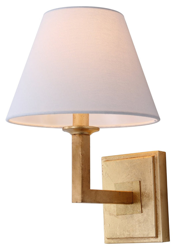 Safavieh PAULINE Wall Sconce - Modern Minimalist Lighting Fixture for Stylish Ambiance in Any Space Gold Leaf LIT4409C-SET2