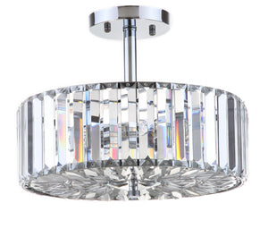 Safavieh ARIEL Chandelier - Elegant Clear Beads & Polished Chrome Finish for Modern Home Décor Solutions LIT4446A