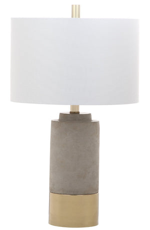 Safavieh BROWN Table Lamp - Elegant Gray & Gold Finish, Sleek Modern Design for Living Rooms & Offices LIT4451A-SET2