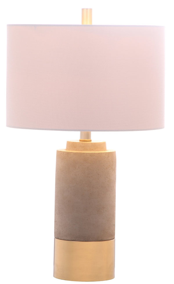 Safavieh BROWN Table Lamp - Elegant Gray & Gold Finish, Sleek Modern Design for Living Rooms & Offices LIT4451A-SET2