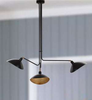 Safavieh LEWIS Modern Black Metal Pendant Lamp - Sleek Minimalist Design for Dining, Kitchen & Living Spaces LIT4461A