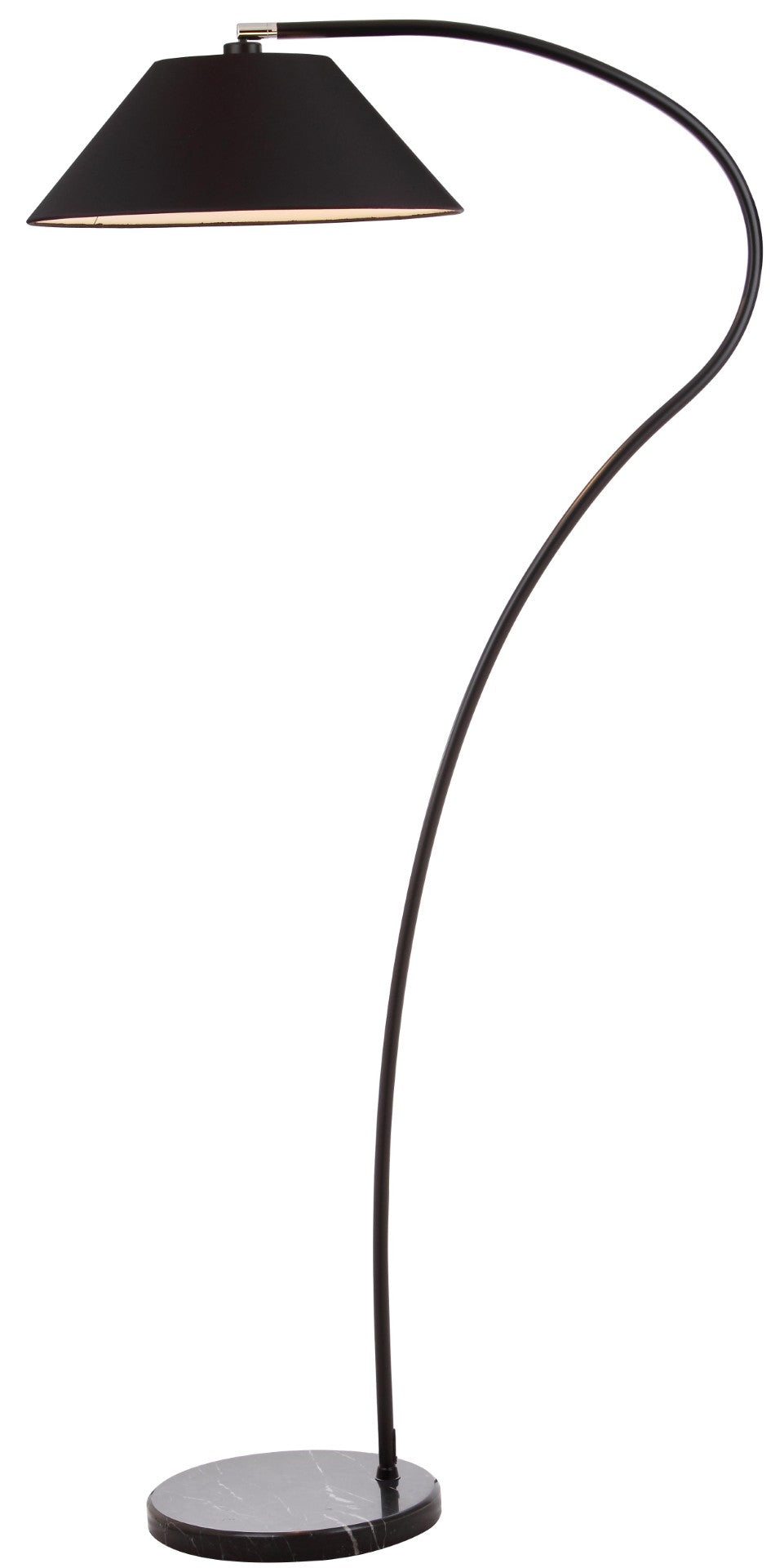 Safavieh LUMI Arc Floor Lamp in Black - Modern Sculptural Design for Elegant Lighting in Any Space LIT4467A