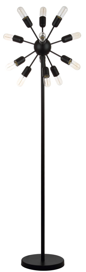 Safavieh URBAN Retro Floor Lamp – Stylish Matte Black Lighting for Modern & Industrial Decor Spaces LIT4474A