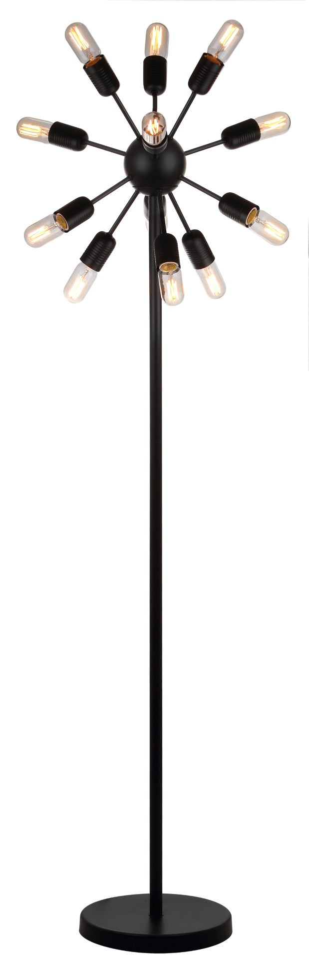 Safavieh URBAN Retro Floor Lamp – Stylish Matte Black Lighting for Modern & Industrial Decor Spaces LIT4474A
