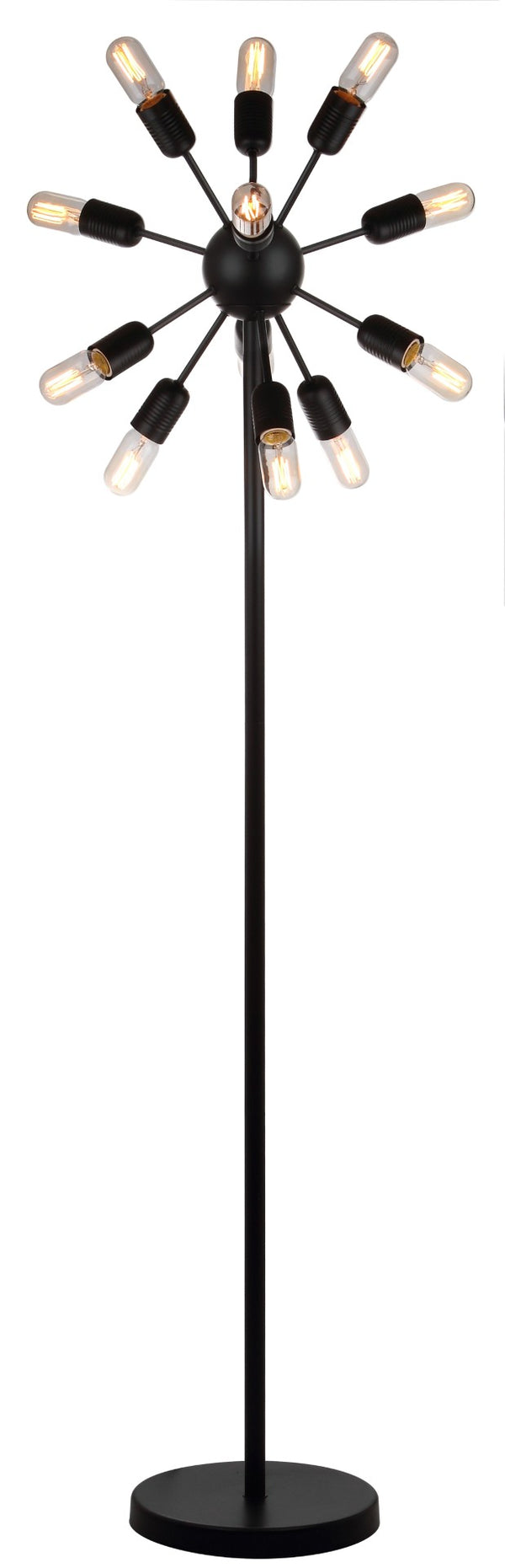 Safavieh URBAN Retro Floor Lamp – Stylish Matte Black Lighting for Modern & Industrial Decor Spaces LIT4474A