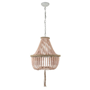 Safavieh LUSH Kristi Beads Pendant Lamp – Elevate Your Space with Elegant Lighting and Timeless Design Appeal Blush LIT4477E