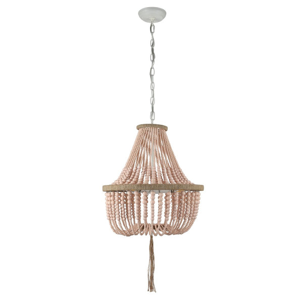 Safavieh LUSH Kristi Beads Pendant Lamp – Elevate Your Space with Elegant Lighting and Timeless Design Appeal Blush LIT4477E