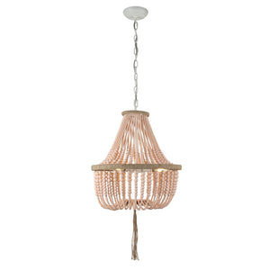 Safavieh LUSH Kristi Beads Pendant Lamp – Elevate Your Space with Elegant Lighting and Timeless Design Appeal Blush LIT4477E
