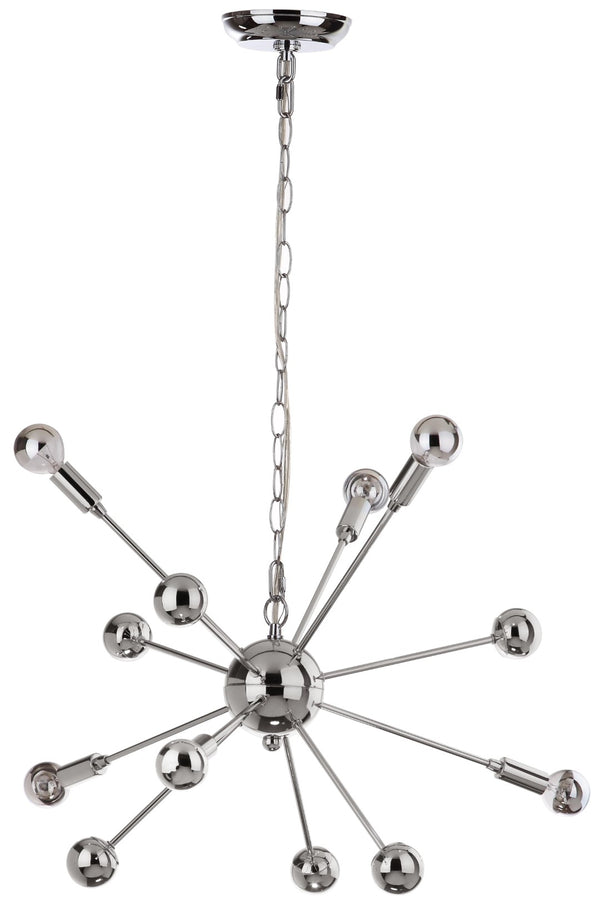 Safavieh MATRIX Sputnik Pendant Lamp - Polished Chrome Fixture for Modern Spaces, Adjustable Height Design LIT4494A