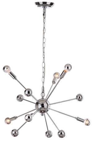 Safavieh MATRIX Sputnik Pendant Lamp - Polished Chrome Fixture for Modern Spaces, Adjustable Height Design LIT4494A