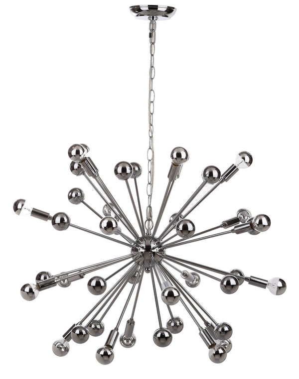 Safavieh STARBURST Sputnik Pendant Lamp - Polished Chrome, Adjustable Hanging Height, Modern Design for Home Decor LIT4495A