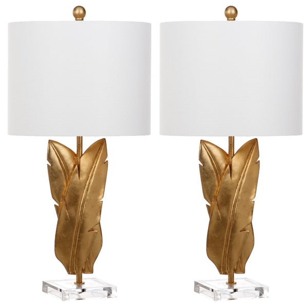 Safavieh AERIN Wings Table Lamp Set of 2 – Elegant Gold Resin Design for Home, Office & Living Room Decor LIT4505A-SET2