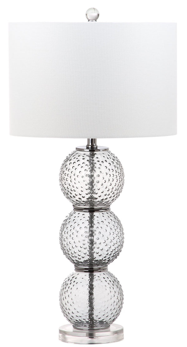 Safavieh PORT Robert Table Lamp in Smoked Glass – Contemporary Accent with Warm Glow for Any Room Decor LIT4506A-SET2