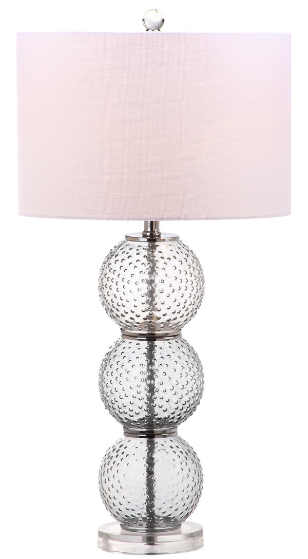 Safavieh PORT Robert Table Lamp in Smoked Glass – Contemporary Accent with Warm Glow for Any Room Decor LIT4506A-SET2