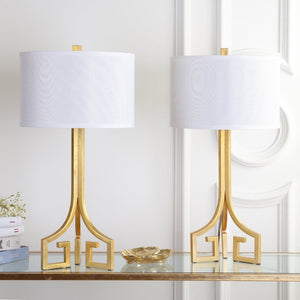 Safavieh ARABELLE Gold Hardback Table Lamp - Elegant Illumination for Living Room, Bedroom & Home Office LIT4508A-SET2