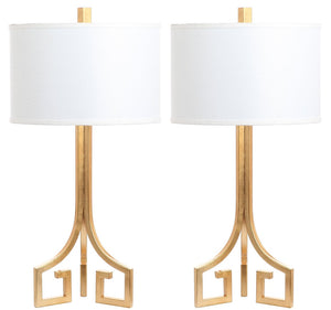 Safavieh ARABELLE Gold Hardback Table Lamp - Elegant Illumination for Living Room, Bedroom & Home Office LIT4508A-SET2